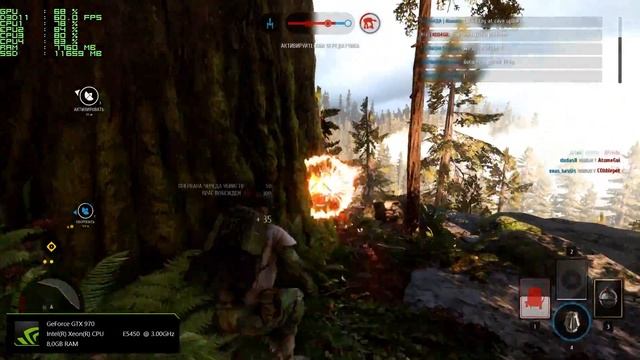 Star Wars Battlefront on Xeon E5450 OC 4.10 Ghz on Ultra смотреть онлайн