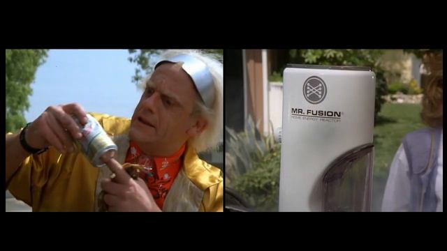 Back to the Future - comparing the last scene in Part I with the first scene in Part II смотреть онлайн