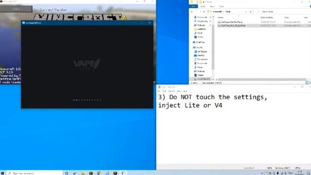 How to inject Vape Lite / Vape V4 to any version (1.7.x-1.16.5) смотреть онлайн