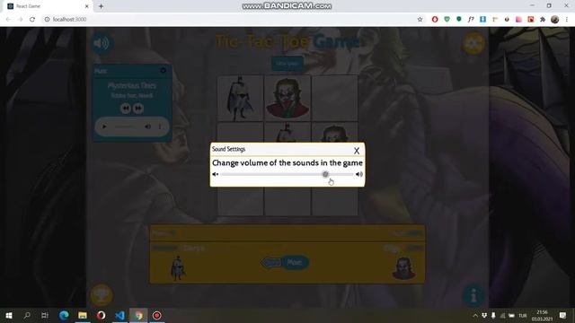 Игра Крестики-Нолики на React смотреть онлайн