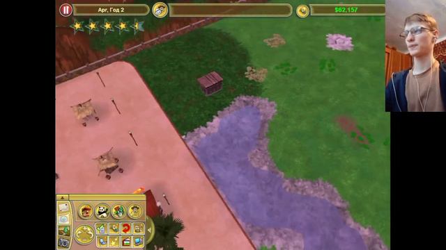 ZOO tycoon 2 контактный зоопарк, квагга, карликовый слон и додо... смотреть онлайн