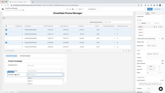 Build a campaign promotion manager with Retool and Snowflake смотреть онлайн