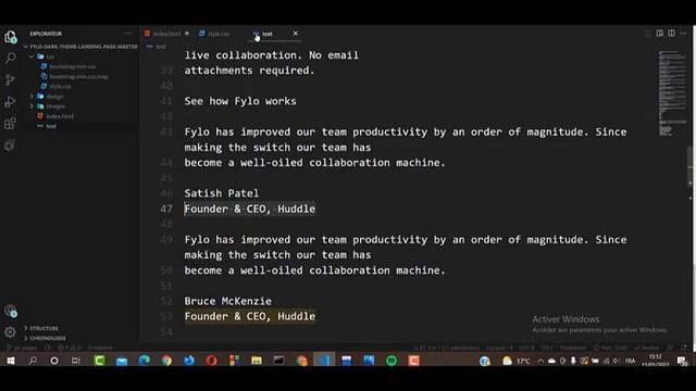 How To Make Website Using HTML & CSS | Fylo dark theme landing page смотреть онлайн