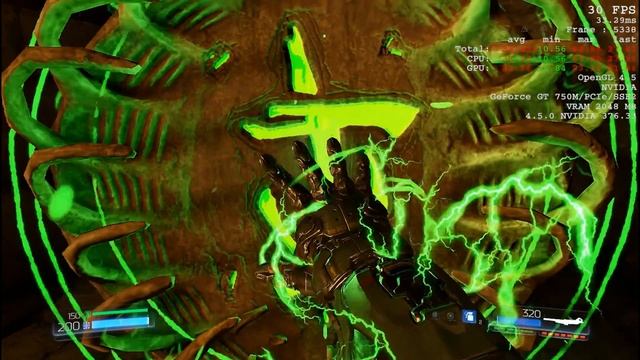 DOOM GT750M 2GB Overclocked FPS TEST смотреть онлайн