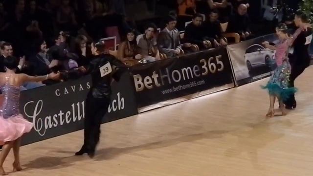 WDSF Cambrils - European Latin 2012 - Final - Nino Langella & Kristina Moshenskaya - cha-cha смотреть онлайн