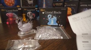 3D Кристальный пазл лебедь, со светом и звуком. Обзор, особенности, сборка