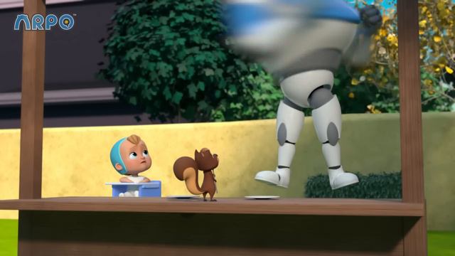 Invasion Of The Acorn Snatchers | ARPO The Robot | Robot Cartoons For Kids | Moonbug Kids