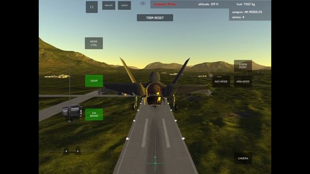VTOL landing tutorial Armed Air Forces - Jet Fighter app смотреть онлайн