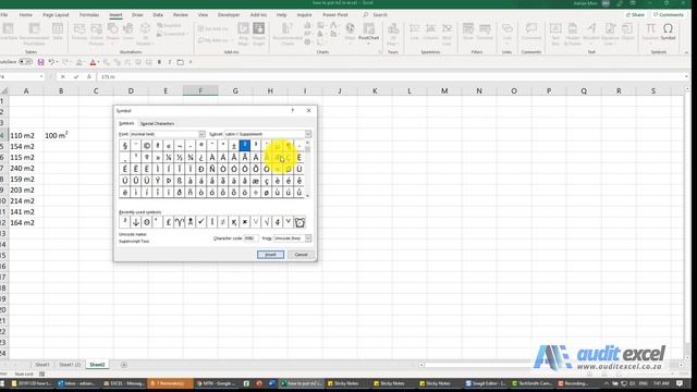 How to put m2 in Excel смотреть онлайн