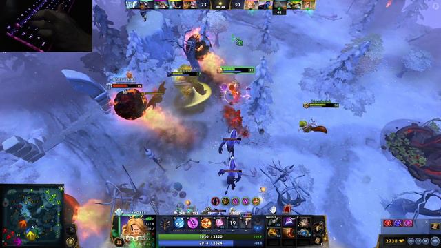 ASMR Keyboard Sound | Dota 2 Invoker gameplay №3 смотреть онлайн