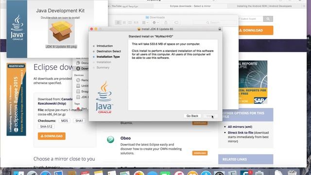 1- install jdk on Mac تعلم برمجة جافا|تنصيب على الماك смотреть онлайн