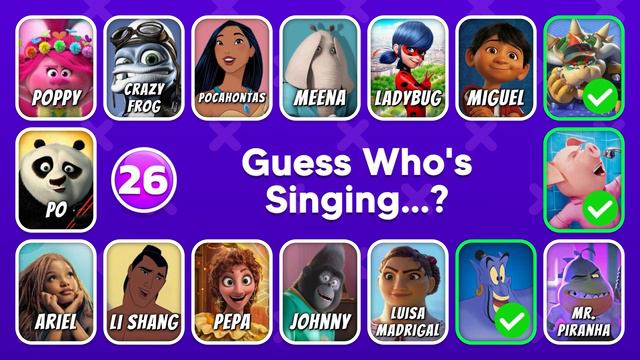 Guess The CHARACTER by SONG 🎤🎙️🎶 SpongeBob, Poppy, Rapunzel, Moana, Elsa, Kung Fu Panda, Crazy Frog смотреть онлайн