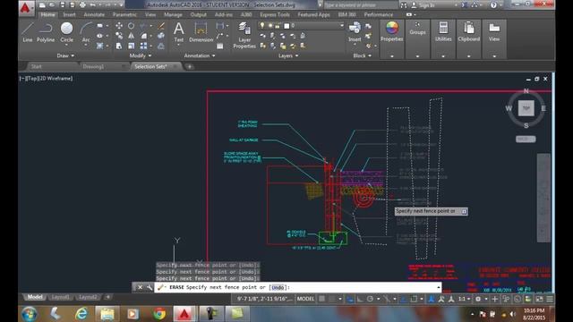 AutoCAD I 03-31 Fence Selection смотреть онлайн