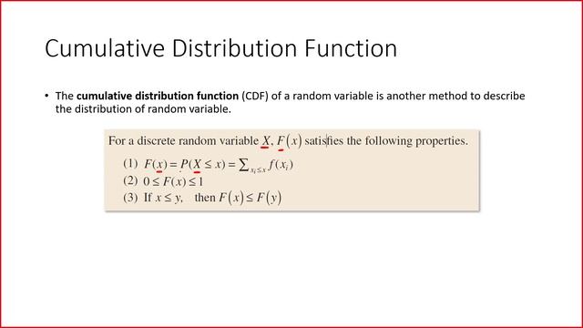 4- Cumulative Distribution Function Discrete R.V. ... دالة التوزيع التراكمي смотреть онлайн