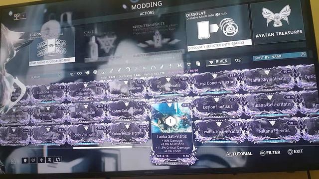 Warframe - Perfect GOD ROLL LANKA RIVEN смотреть онлайн