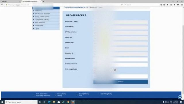 How To Download GPF Account Slip & Create  Password For GPF Account Slip
