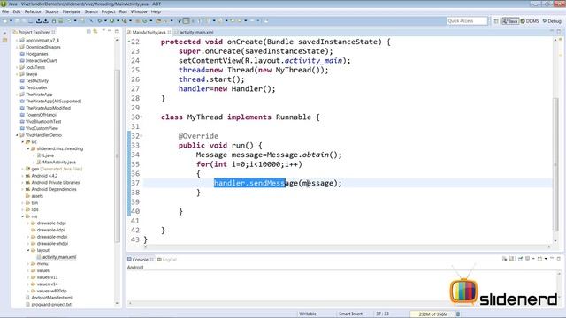 180 Android Handler Example | смотреть онлайн