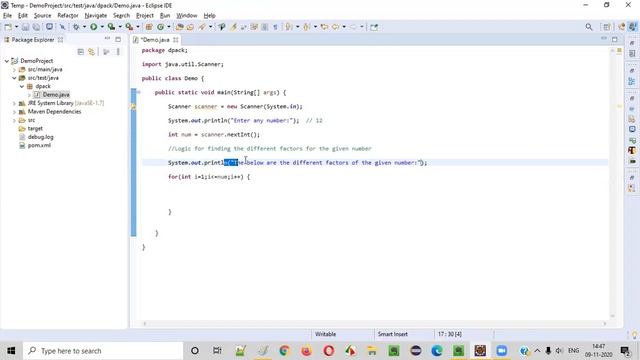 Java program to find the factors of the number and the count number of factors смотреть онлайн