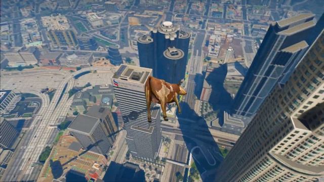 OBSTACLES CHALLENGE! - With ANIMALS (GTA 5 Funny parkour competition challenge) смотреть онлайн