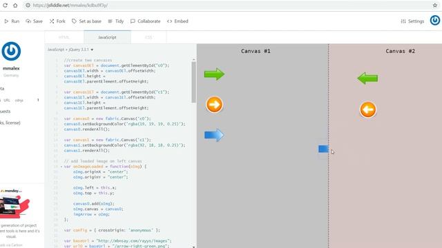 How to drag and drop between canvases in Fabric.js смотреть онлайн