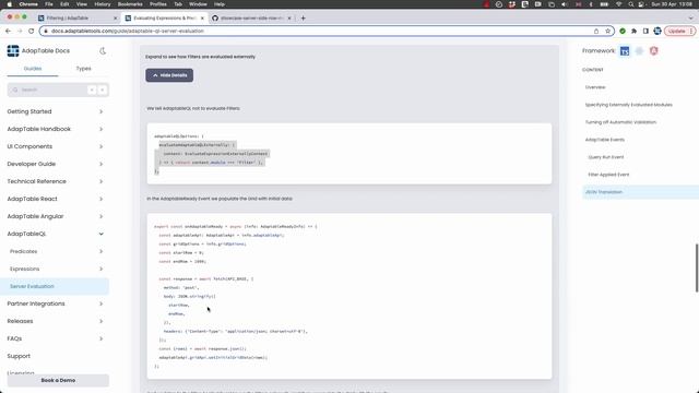 Performing Server Evaluation in AdapTable смотреть онлайн