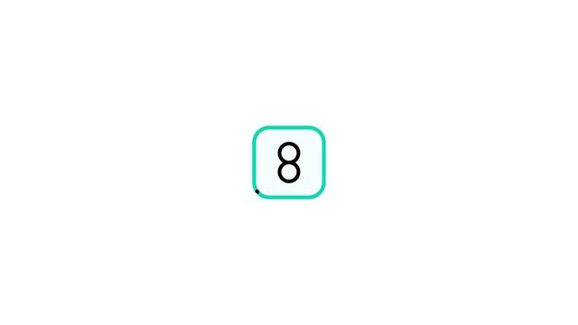 8 number Lottie JSON animation смотреть онлайн