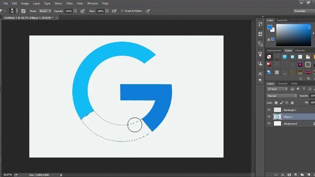 How To Make Google Logo in Adobe Photoshop смотреть онлайн