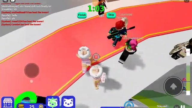 PLAYING TOWER OF HELL EASY MODE?? (with friends) #roblox #toh смотреть онлайн