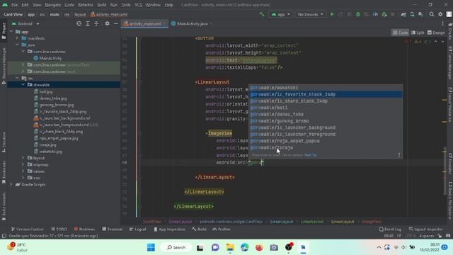 Membuat CardView dan ScrollView | Android Studio смотреть онлайн