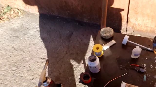 #0045 Пайка нержавеющего клампа и медной трубы