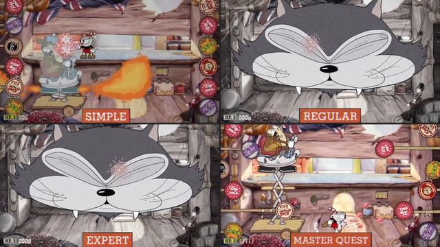 Cuphead: No Hit / Difficulty Comparison / Murine Corps / Master Quest (15) смотреть онлайн