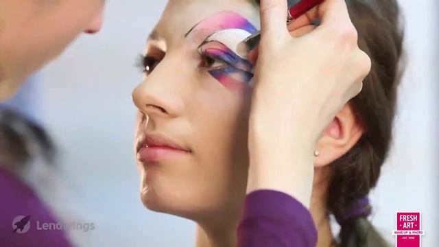 Карандашная техника. Подиумный макияж. Урок №1