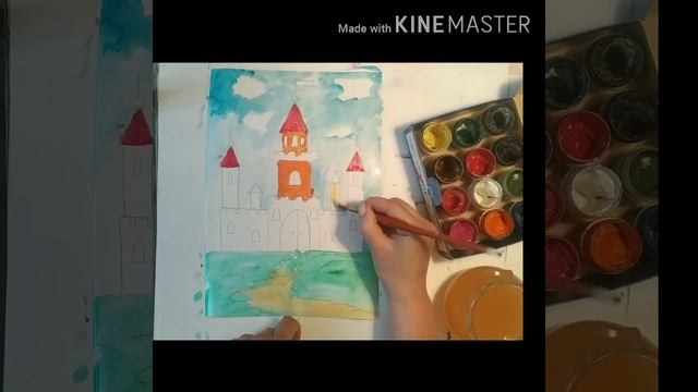 Рисунок "Замок" смотреть онлайн