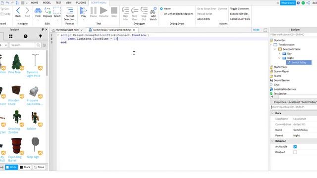 HOW TO MAKE A DAY AND NIGHT CHANGER SETTING Roblox Studio 2020!!! смотреть онлайн