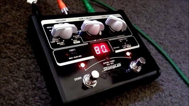 VOX Stomplab 1G: Bad audio (sorry - mic problems) but good demonstration смотреть онлайн