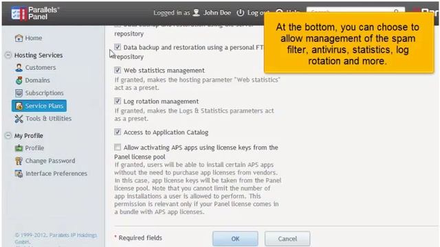 How to create and manage service plans in Plesk 11 смотреть онлайн