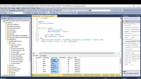 SQL Tutorials - 28.IF Exists and SQL Exists in SQL