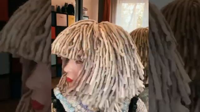 Шапка парик БЛОНД