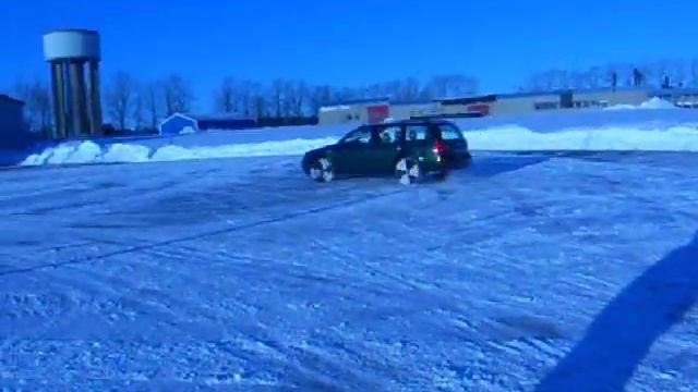 Winter wheels on VW Bora V5 2.3 смотреть онлайн