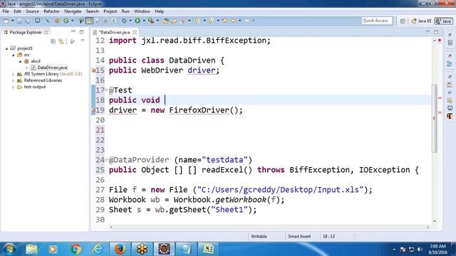 TestNG Framework: Data Driven Testing using Excel смотреть онлайн