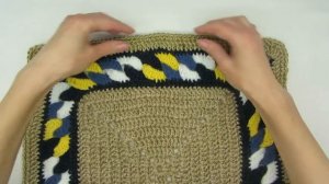 Мини коврик: Сидушки крючком. Идеи для дачи своими руками. Crochet. Урок 28 Часть 2
