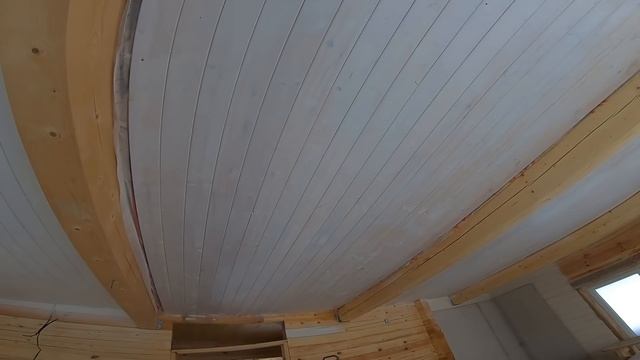 Необычный дизайн интерьера . Супер покраска бруса эко краской. смотреть онлайн