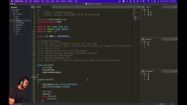 How I Set Up My Sublime Text For Competitive Coding| Add Time To Snippets | Precompile Bits/stdc++.
