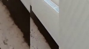 Заделка штроб в полу с трубами отопления.