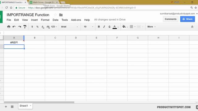 Using IMPORTRANGE Function in Google Sheets смотреть онлайн
