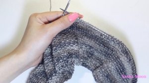 Простая жилетка из секционной пряжи спицами - Часть 1 / МАСТЕР-КЛАСС - вязание спицами. #SM