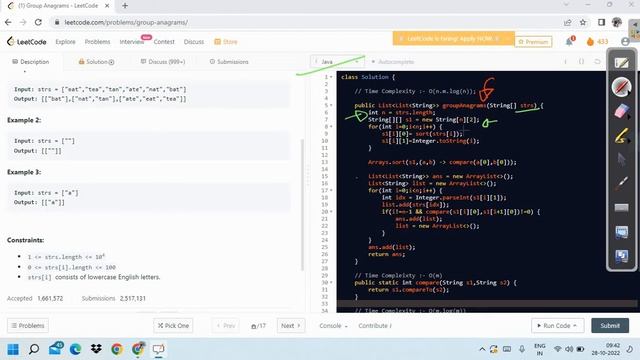 49. Group Anagrams || JAVA Code || C++ Code || String || LeetCode || Hindi || смотреть онлайн