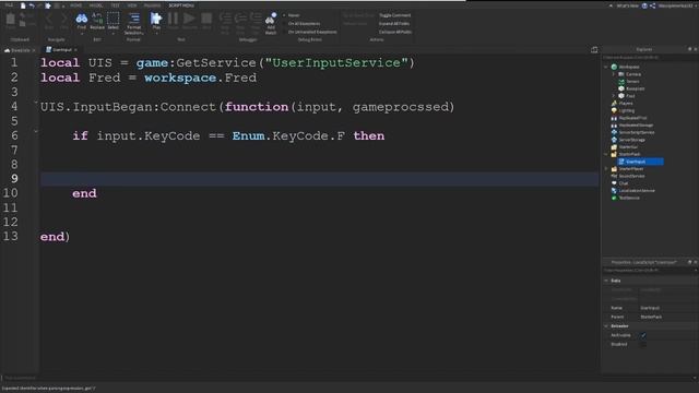 How to use User Input Service (Roblox Studio Tutorial) смотреть онлайн