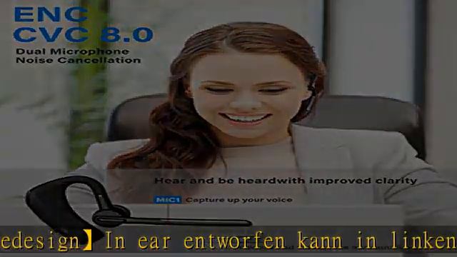 SUNITEC Bluetooth Headset mit Mikrofon, In Ear Freisprech Headset Handy Kabellos Kopfhörer für Auto смотреть онлайн