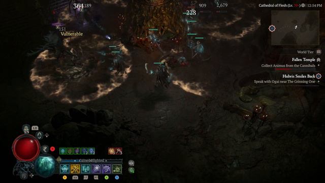 Diablo IV - Blight Minion Necromancer level 58 solo Ancestral Temple смотреть онлайн